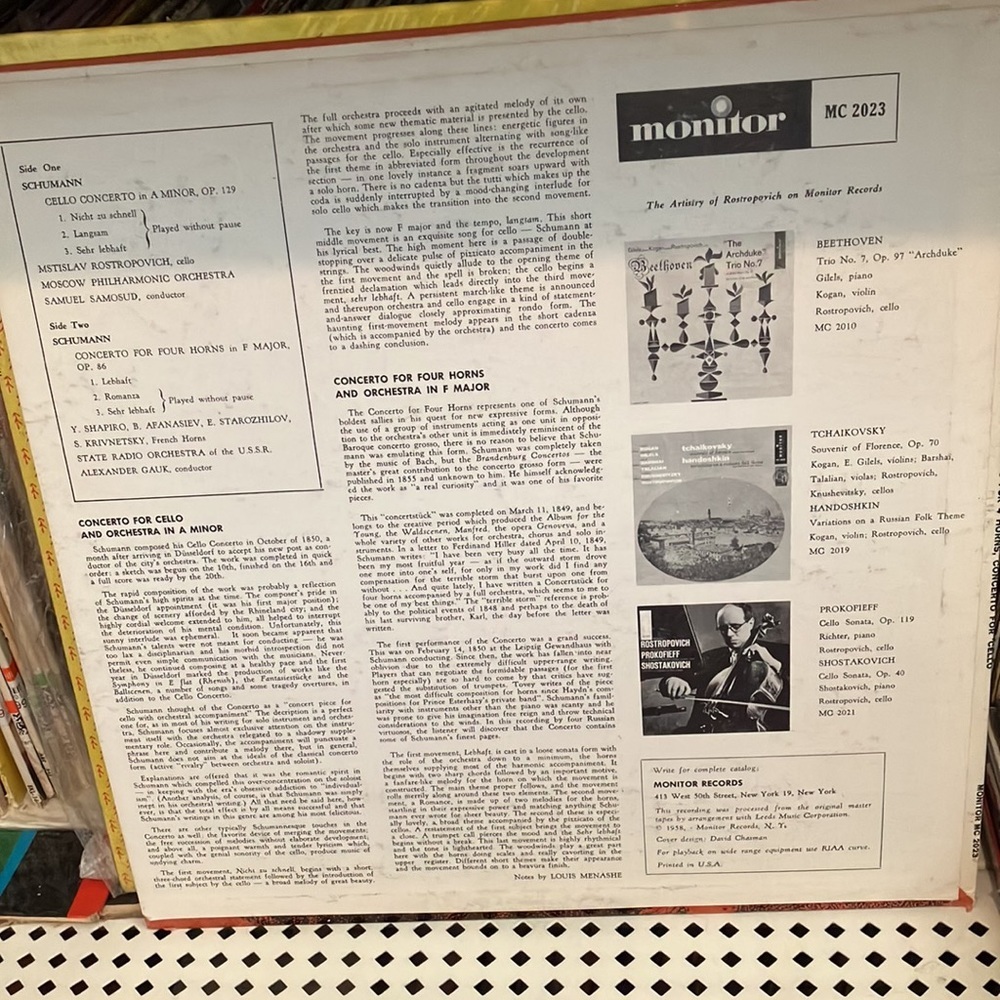 Schumann lp - Picture 2 of 2